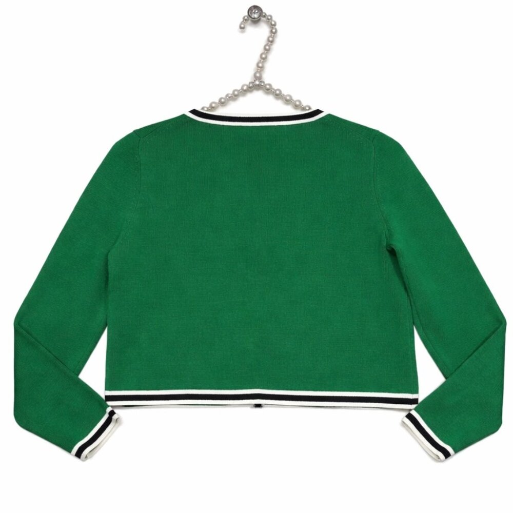 BODEN Holly Knitted Jacket Cotton Cardigan Sweater Size 10 EUC - Picture 4 of 7